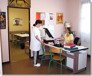 A l'infirmerie...